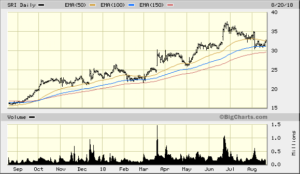 SRI 1 Year Daily from Bigcharts 2018-08-20