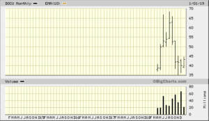 DOCU 5 Year Monthly from Bigcharts 2019-01-14