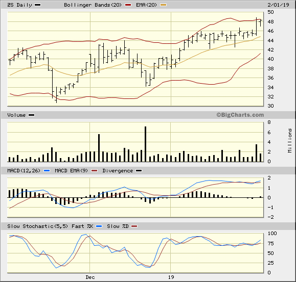 ZS 3 Month Daily from BigCharts 2019-02-03