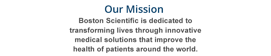 Boston Scientific Mission